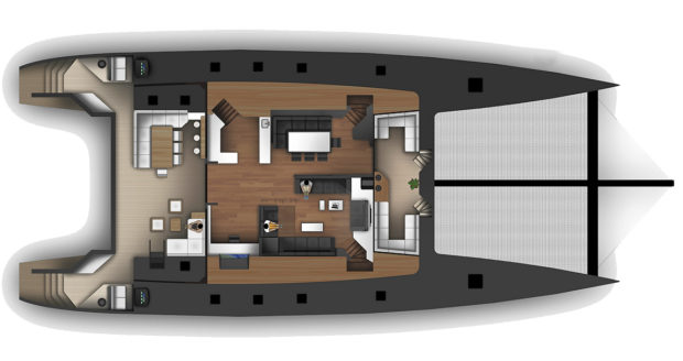 McConaghy 90 Multihull Main Deck Layout