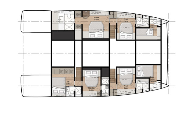 60' Sunreef Power Yacht Layout