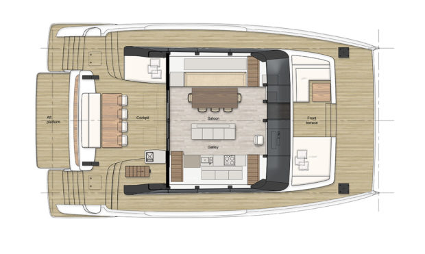 60' Sunreef Power Yacht Layout