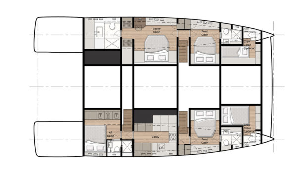 60' Sunreef Power Yacht Layout