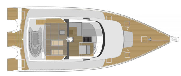 LEEN 72 Power Trimaran Layout - Aeroyacht Multihull Specialist Dealers