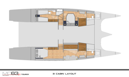 McConaghy 63P Power Layouts - Aeroyacht Multihull Specialists