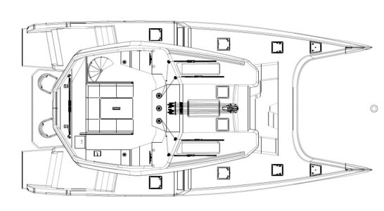 McConaghy 55 catamaran with expanded flybridge