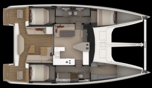 Layout Nautitech 48 Open - Aeroyacht Multihull Specialist Dealers