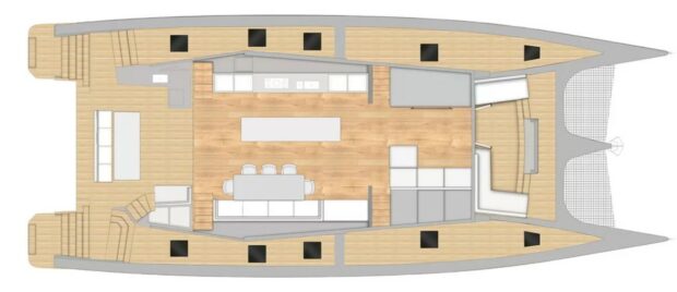 McConaghy MC82P Power catamaran Layout