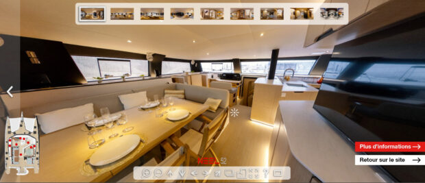 NEEL 52 Trimaran Interior 360 Experience