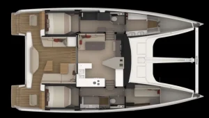 Nautitech 48 Sailing multihull Plan