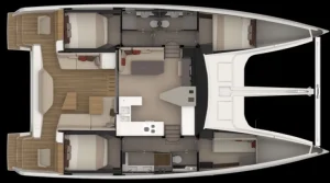 Nautitech 48 Sailing multihull Plan