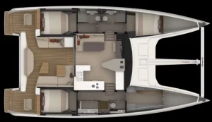 Nautitech 48 Sailing multihull Plan