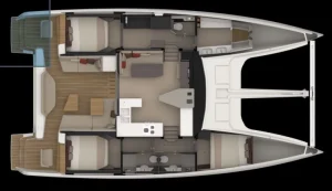 Nautitech 48 Sailing multihull Plan