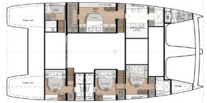 Sunreef 70 catamaran Owner Version Layout