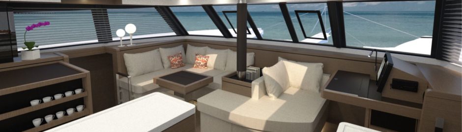 New Nautitech 46 Open catamaran interior