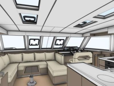 New Inside steering Nautitech 47 Power catamaran2