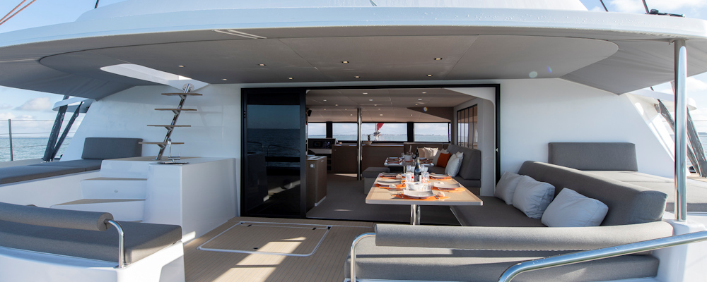 Neel 65 trimaran Sailing and Interior Photos