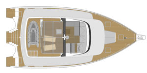 LEEN 56 Power Trimaran Layout - Aeroyacht Multihull Specialists