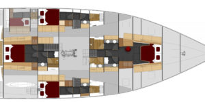 LEEN 72 Power Trimaran Layout - Aeroyacht Multihull Specialist Dealers