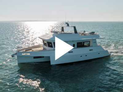 Hybrid Powered LEEN 56 Trimaran Video