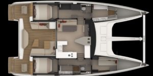 Layout Nautitech 48 Open - Aeroyacht Multihull Specialist Dealers