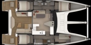 Layout Nautitech 48 Open - Aeroyacht Multihull Specialist Dealers