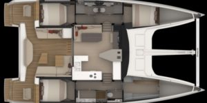 Layout Nautitech 48 Open - Aeroyacht Multihull Specialist Dealers