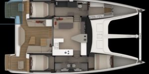 Layout Nautitech 48 Open - Aeroyacht Multihull Specialist Dealers