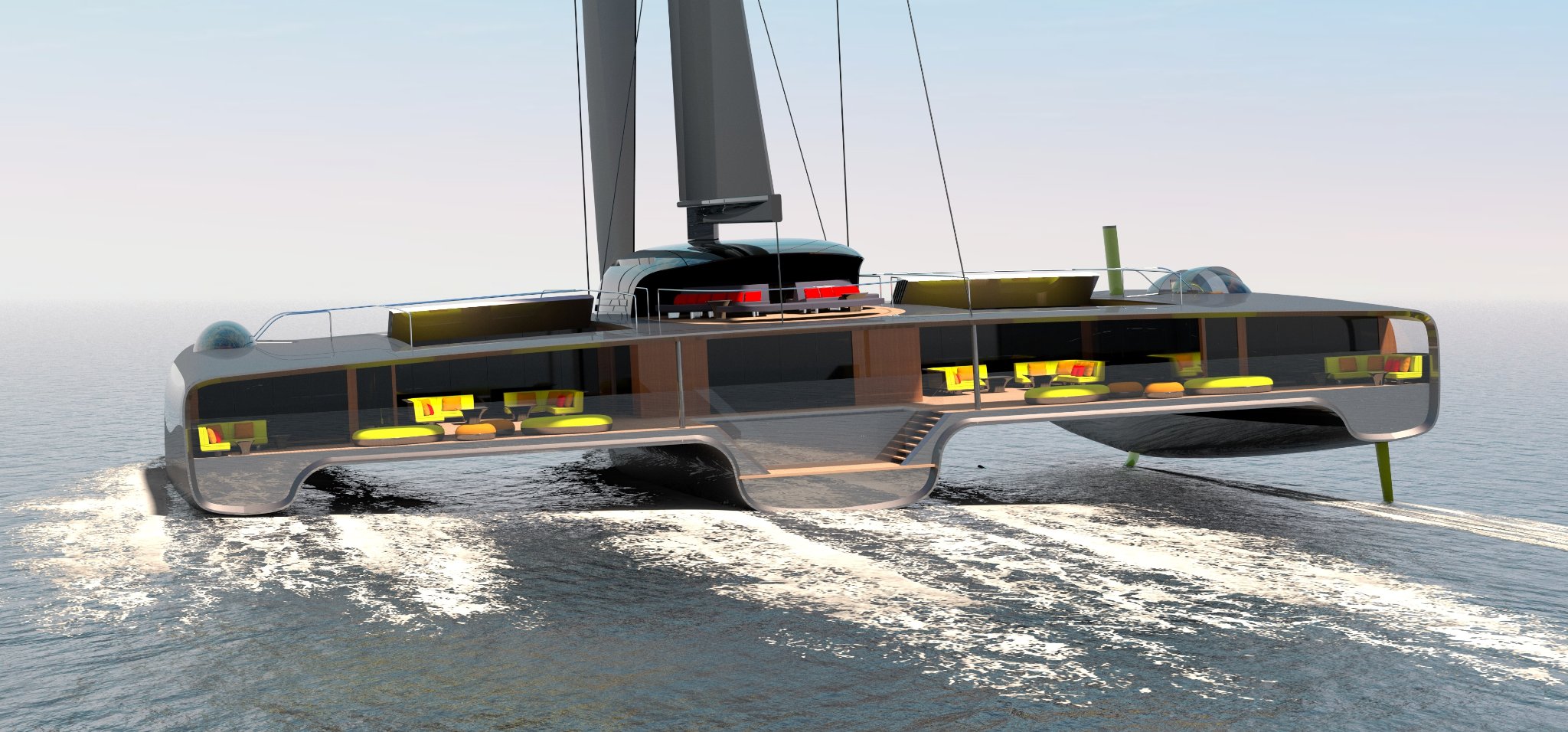 DOMUS Trimaran Superyacht