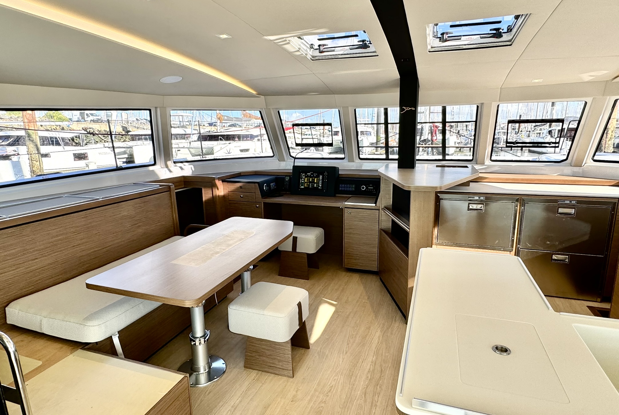 VIDEO: Nautitech 48 catamaran walkthrough. Part 2. INTERIOR