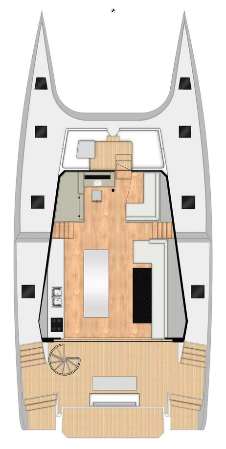 McConaghy 62 catamaran Layout